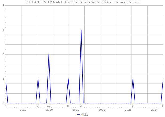 ESTEBAN FUSTER MARTINEZ (Spain) Page visits 2024 