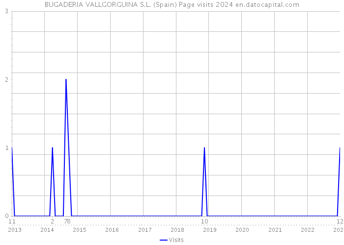 BUGADERIA VALLGORGUINA S.L. (Spain) Page visits 2024 