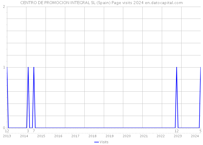CENTRO DE PROMOCION INTEGRAL SL (Spain) Page visits 2024 