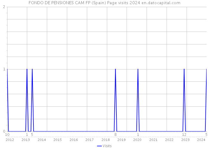 FONDO DE PENSIONES CAM FP (Spain) Page visits 2024 