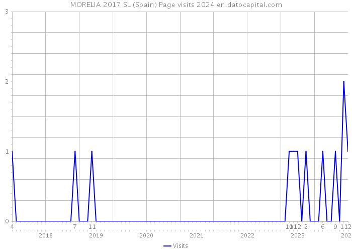 MORELIA 2017 SL (Spain) Page visits 2024 