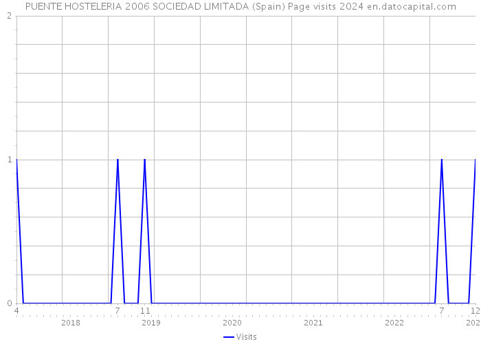 PUENTE HOSTELERIA 2006 SOCIEDAD LIMITADA (Spain) Page visits 2024 