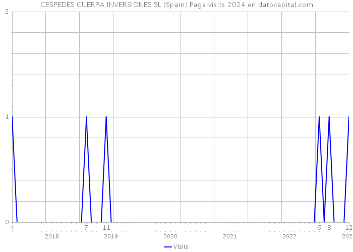CESPEDES GUERRA INVERSIONES SL (Spain) Page visits 2024 