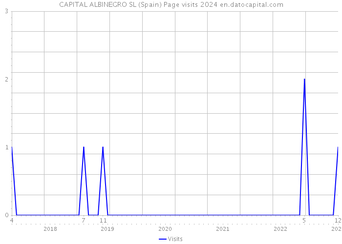CAPITAL ALBINEGRO SL (Spain) Page visits 2024 