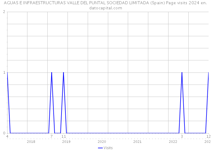 AGUAS E INFRAESTRUCTURAS VALLE DEL PUNTAL SOCIEDAD LIMITADA (Spain) Page visits 2024 