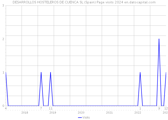 DESARROLLOS HOSTELEROS DE CUENCA SL (Spain) Page visits 2024 