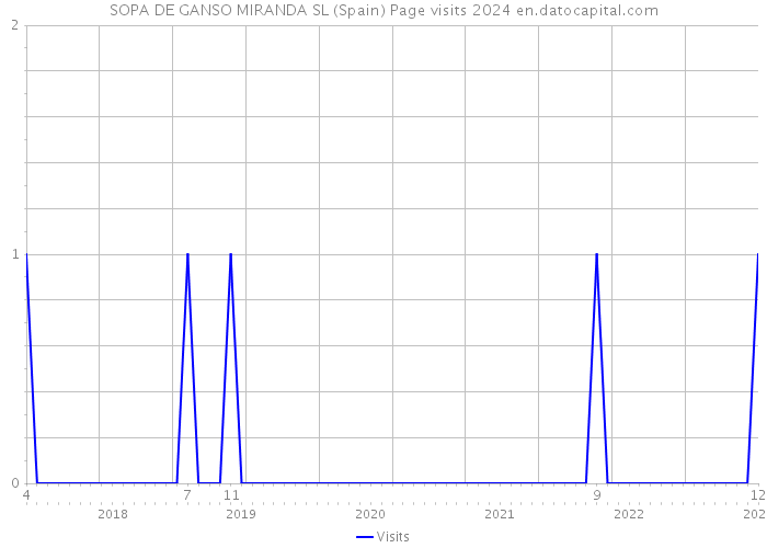 SOPA DE GANSO MIRANDA SL (Spain) Page visits 2024 