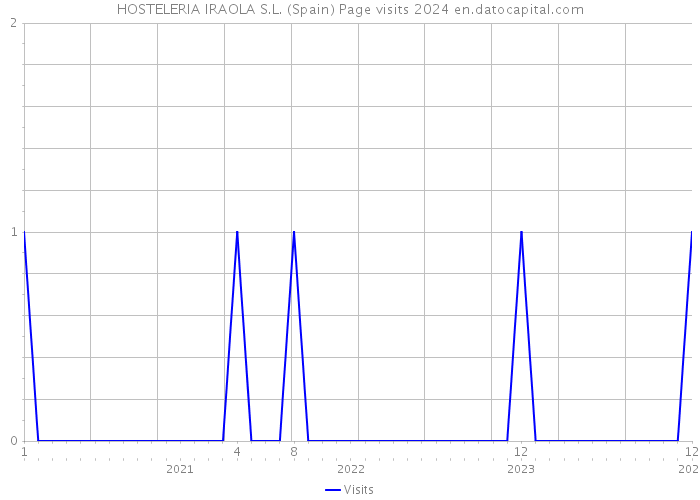 HOSTELERIA IRAOLA S.L. (Spain) Page visits 2024 