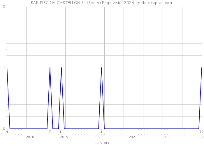 BAR PISCINA CASTELLON SL (Spain) Page visits 2024 