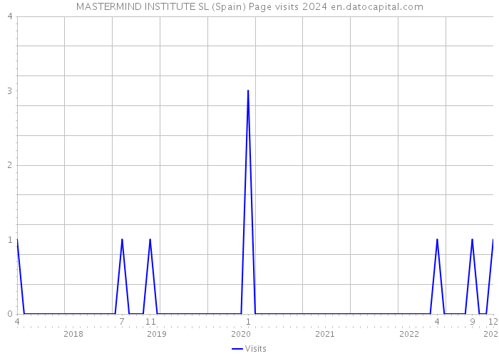 MASTERMIND INSTITUTE SL (Spain) Page visits 2024 