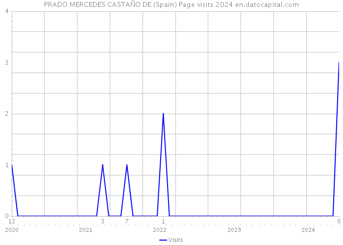 PRADO MERCEDES CASTAÑO DE (Spain) Page visits 2024 