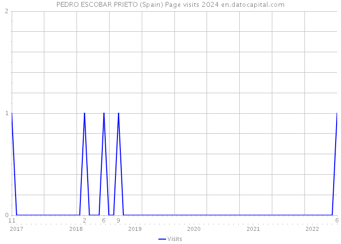 PEDRO ESCOBAR PRIETO (Spain) Page visits 2024 