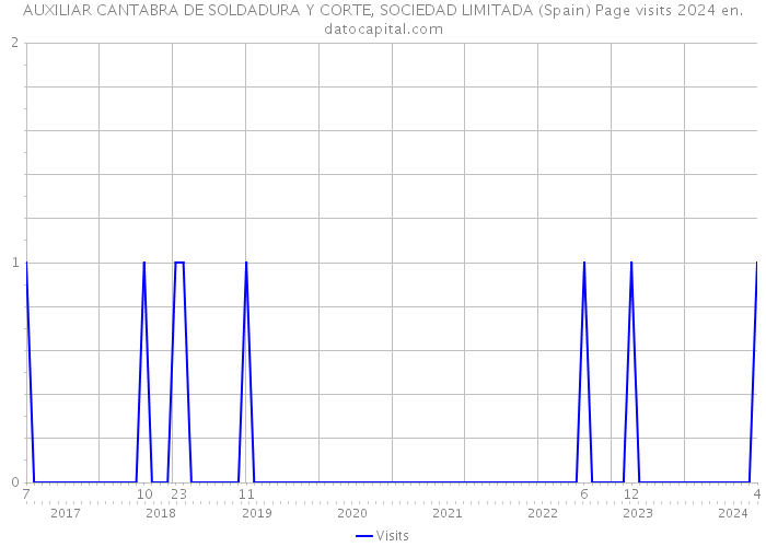 AUXILIAR CANTABRA DE SOLDADURA Y CORTE, SOCIEDAD LIMITADA (Spain) Page visits 2024 