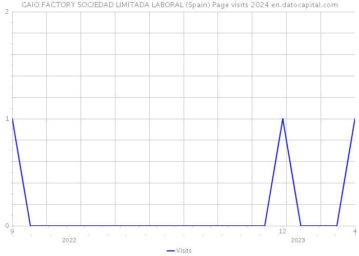 GAIO FACTORY SOCIEDAD LIMITADA LABORAL (Spain) Page visits 2024 