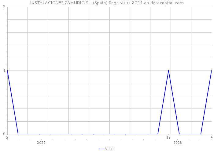 INSTALACIONES ZAMUDIO S.L (Spain) Page visits 2024 