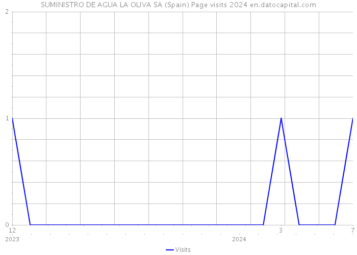 SUMINISTRO DE AGUA LA OLIVA SA (Spain) Page visits 2024 