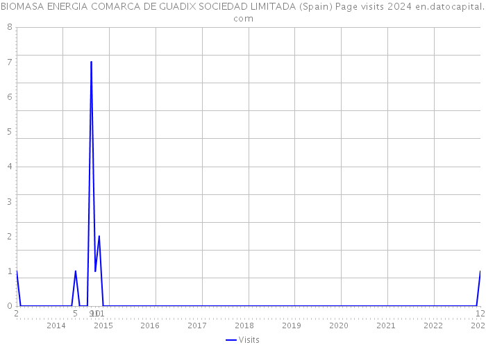 BIOMASA ENERGIA COMARCA DE GUADIX SOCIEDAD LIMITADA (Spain) Page visits 2024 