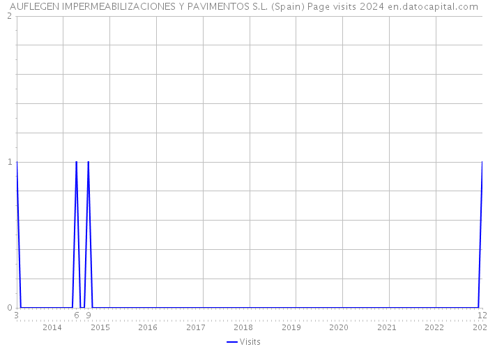 AUFLEGEN IMPERMEABILIZACIONES Y PAVIMENTOS S.L. (Spain) Page visits 2024 