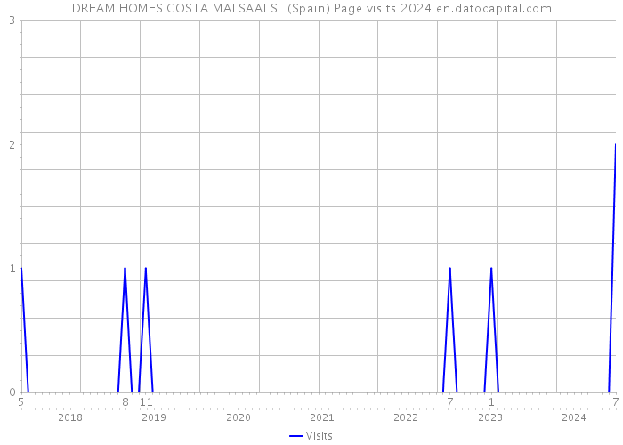 DREAM HOMES COSTA MALSAAI SL (Spain) Page visits 2024 