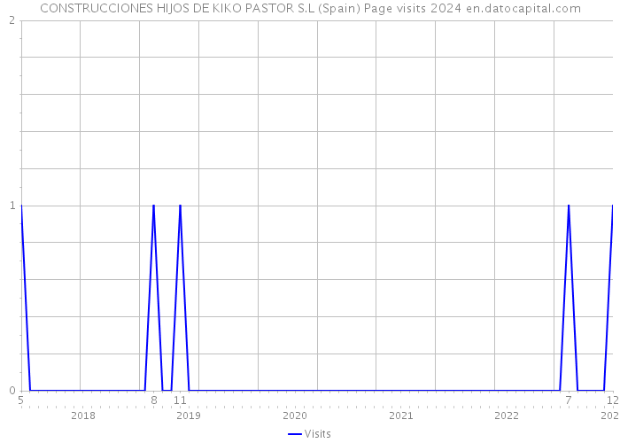 CONSTRUCCIONES HIJOS DE KIKO PASTOR S.L (Spain) Page visits 2024 