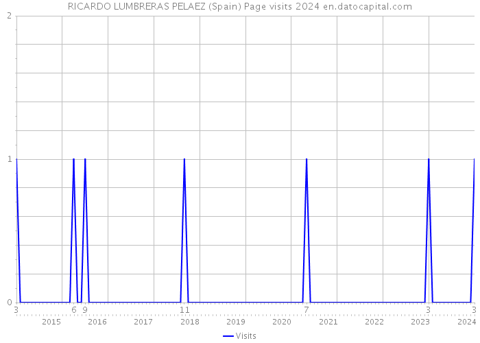 RICARDO LUMBRERAS PELAEZ (Spain) Page visits 2024 
