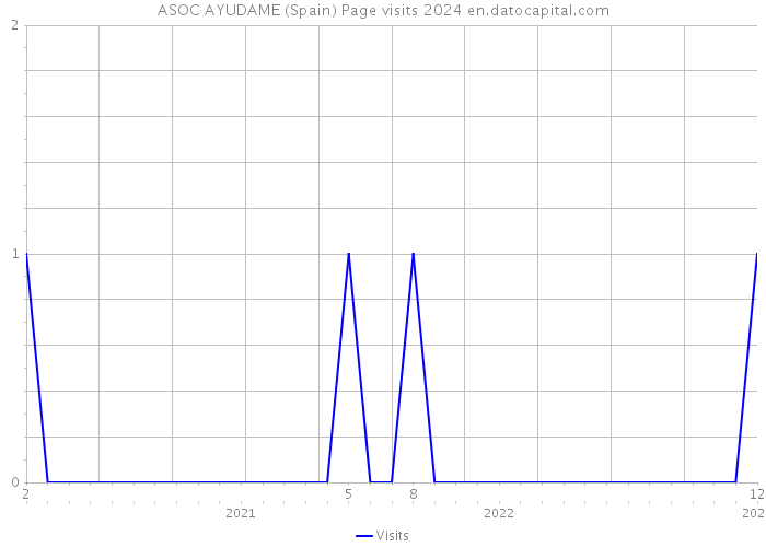 ASOC AYUDAME (Spain) Page visits 2024 
