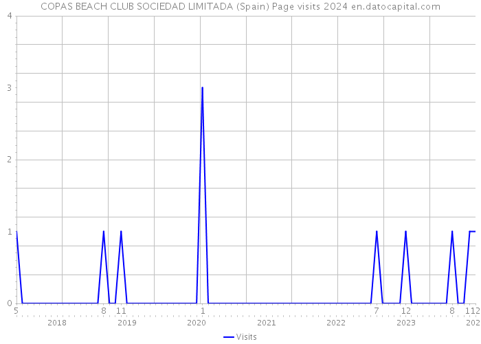 COPAS BEACH CLUB SOCIEDAD LIMITADA (Spain) Page visits 2024 