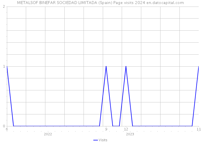 METALSOF BINEFAR SOCIEDAD LIMITADA (Spain) Page visits 2024 