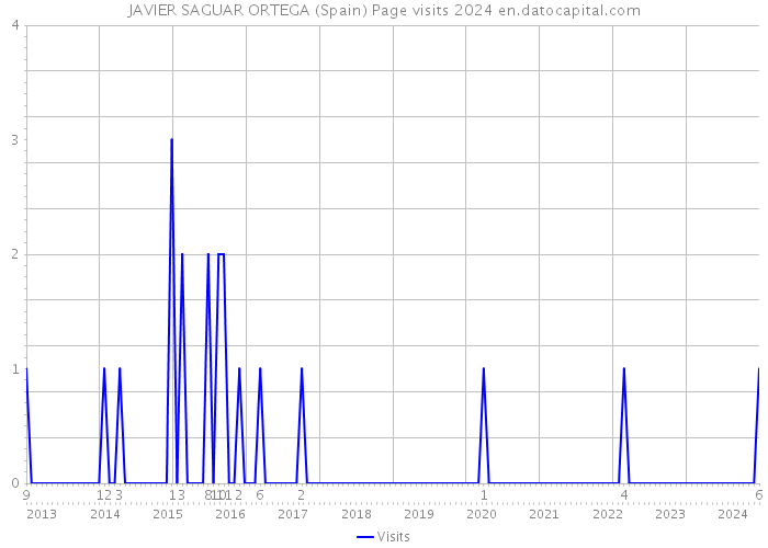 JAVIER SAGUAR ORTEGA (Spain) Page visits 2024 