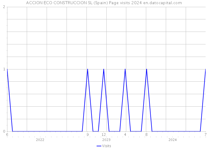 ACCION ECO CONSTRUCCION SL (Spain) Page visits 2024 