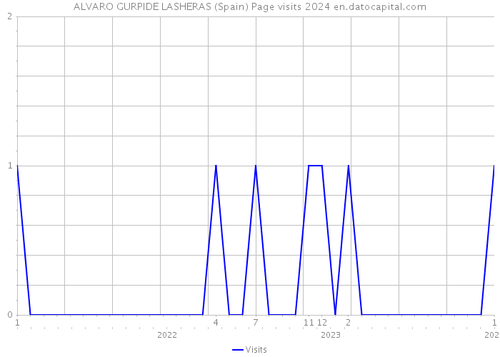 ALVARO GURPIDE LASHERAS (Spain) Page visits 2024 
