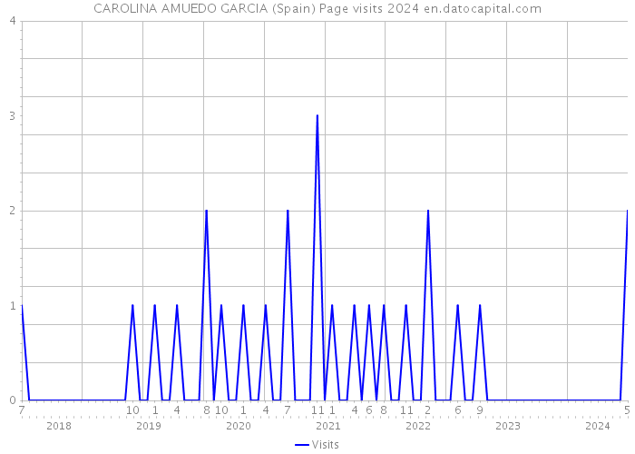 CAROLINA AMUEDO GARCIA (Spain) Page visits 2024 