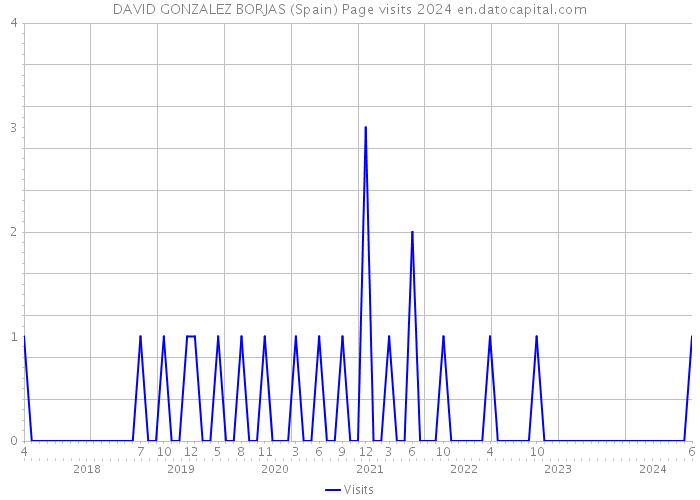 DAVID GONZALEZ BORJAS (Spain) Page visits 2024 