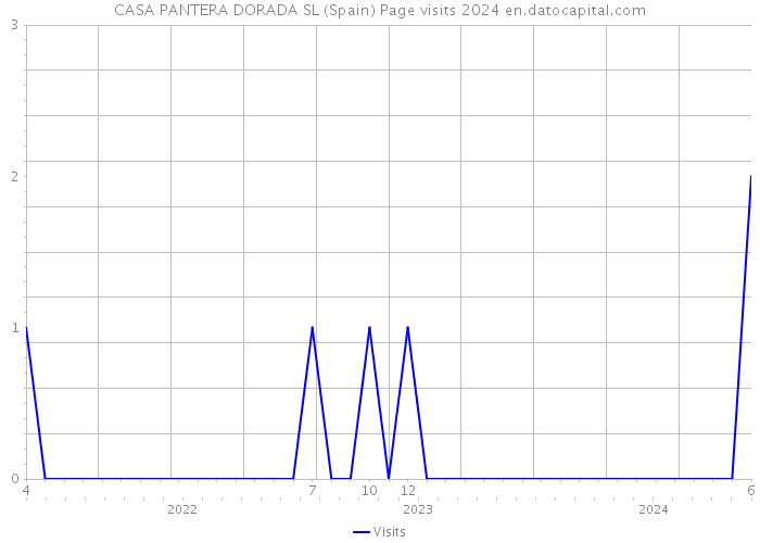CASA PANTERA DORADA SL (Spain) Page visits 2024 