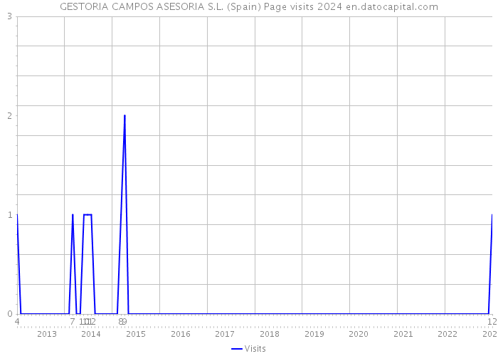 GESTORIA CAMPOS ASESORIA S.L. (Spain) Page visits 2024 