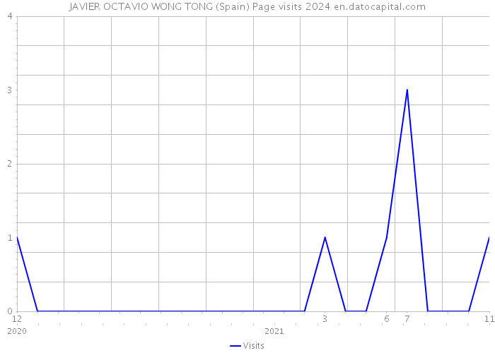 JAVIER OCTAVIO WONG TONG (Spain) Page visits 2024 
