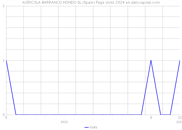 AGRICOLA BARRANCO HONDO SL (Spain) Page visits 2024 