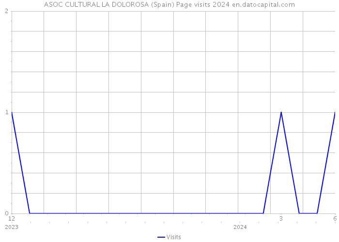 ASOC CULTURAL LA DOLOROSA (Spain) Page visits 2024 
