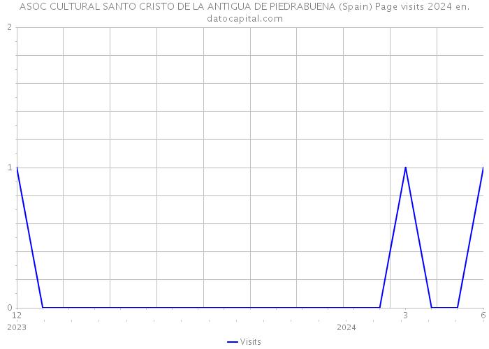 ASOC CULTURAL SANTO CRISTO DE LA ANTIGUA DE PIEDRABUENA (Spain) Page visits 2024 