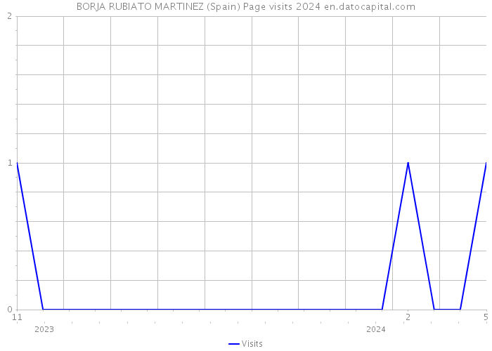 BORJA RUBIATO MARTINEZ (Spain) Page visits 2024 