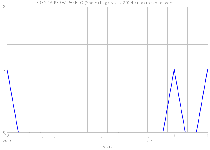 BRENDA PEREZ PERETO (Spain) Page visits 2024 