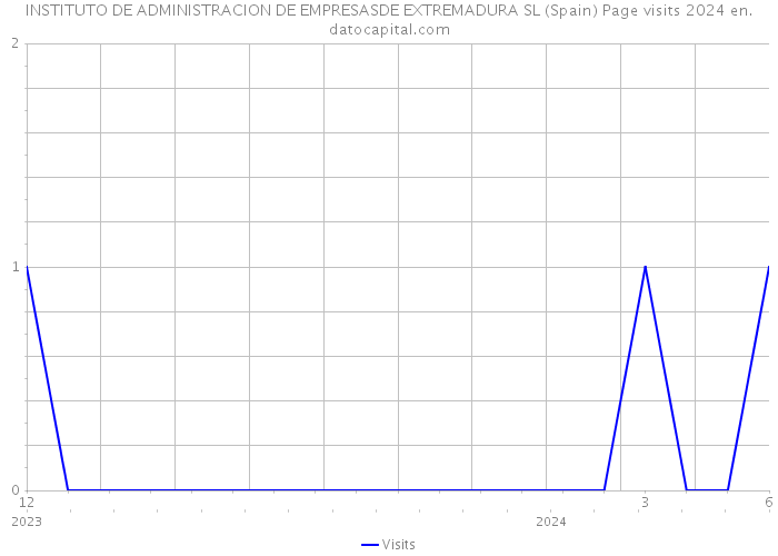 INSTITUTO DE ADMINISTRACION DE EMPRESASDE EXTREMADURA SL (Spain) Page visits 2024 