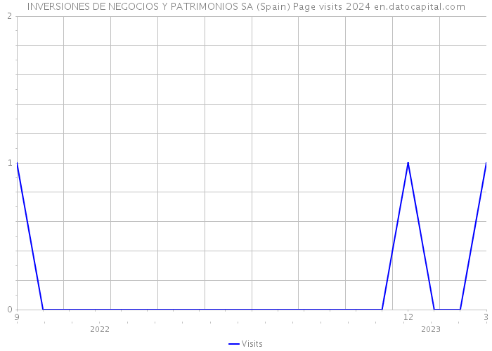 INVERSIONES DE NEGOCIOS Y PATRIMONIOS SA (Spain) Page visits 2024 