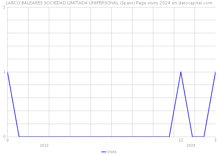 LABCO BALEARES SOCIEDAD LIMITADA UNIPERSONAL (Spain) Page visits 2024 