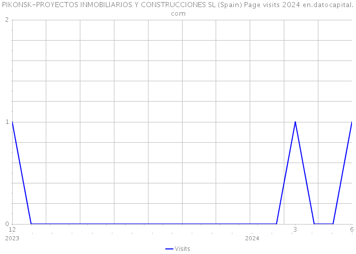 PIKONSK-PROYECTOS INMOBILIARIOS Y CONSTRUCCIONES SL (Spain) Page visits 2024 