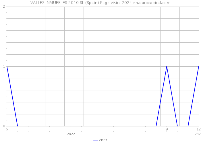 VALLES INMUEBLES 2010 SL (Spain) Page visits 2024 