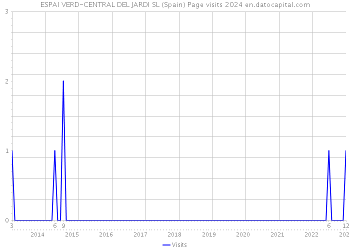 ESPAI VERD-CENTRAL DEL JARDI SL (Spain) Page visits 2024 