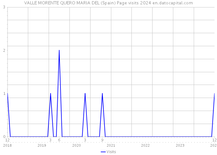 VALLE MORENTE QUERO MARIA DEL (Spain) Page visits 2024 