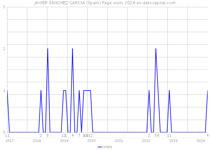 JAVIER SANCHEZ GARCIA (Spain) Page visits 2024 