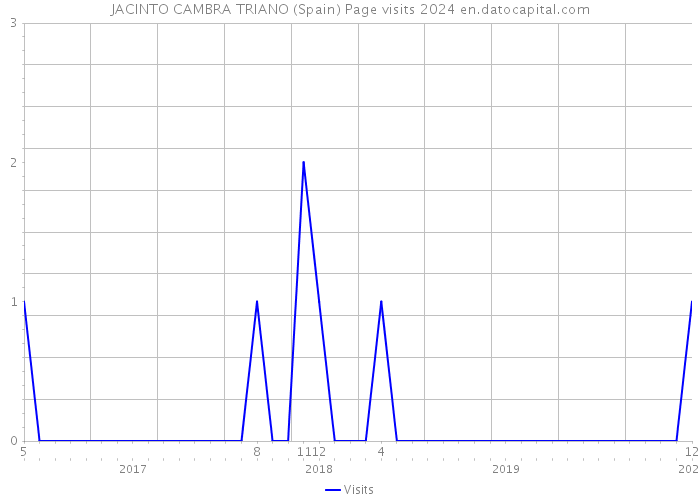 JACINTO CAMBRA TRIANO (Spain) Page visits 2024 